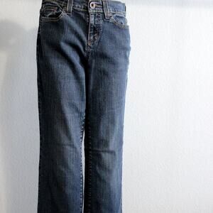 DKNY Womens Straight Leg Jeans Size 8R Dark Wash